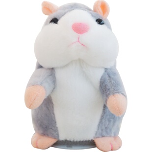 学话复读仓鼠毛绒玩具 会说话点头的录音学舌走路小老鼠玩偶儿童