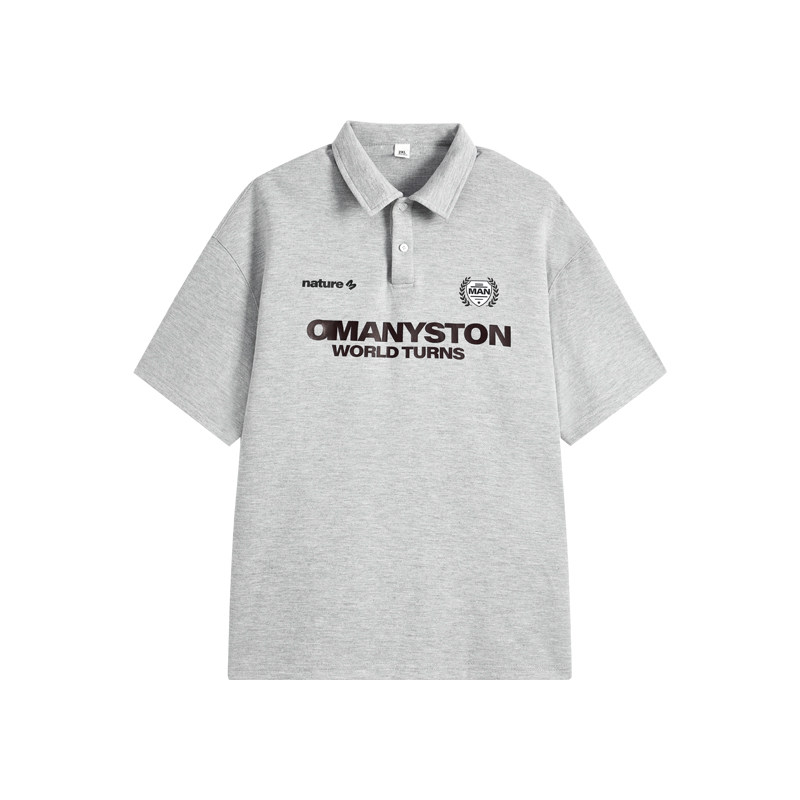 MANYSTON 美式高街260gPOLO衫重磅短袖男款夏季国潮半袖t恤上衣