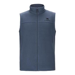 骆驼户外抓绒衣马甲男立领防风加绒保暖抗静电摇粒绒冲锋衣内胆女