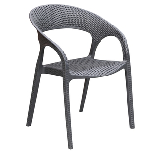 藤朝户外塑料椅子室外庭院露天仿藤椅喝茶休闲椅家用阳台花园桌椅