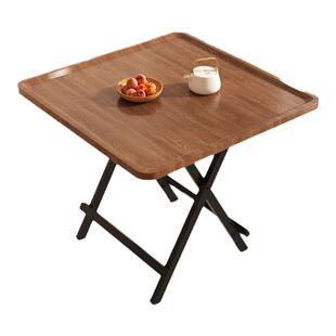 三梦折叠桌子餐桌出租屋简易小方桌小户型简约饭桌户外便携摆摊桌