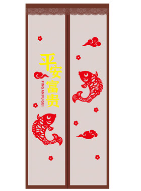 魔术贴防蚊门帘自吸磁性纱门防蝇