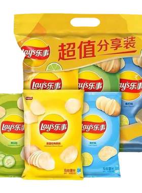 乐事原切薯片原味超值