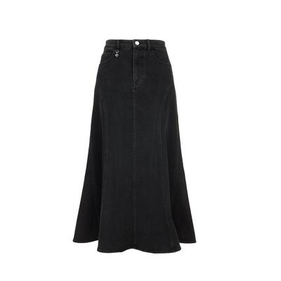 vq区绫致Vero Moda半身裙夏季新款含棉高腰显瘦牛仔鱼尾裙
