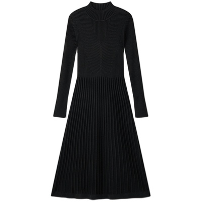 LAUREL羊毛收腰直身香风连衣裙