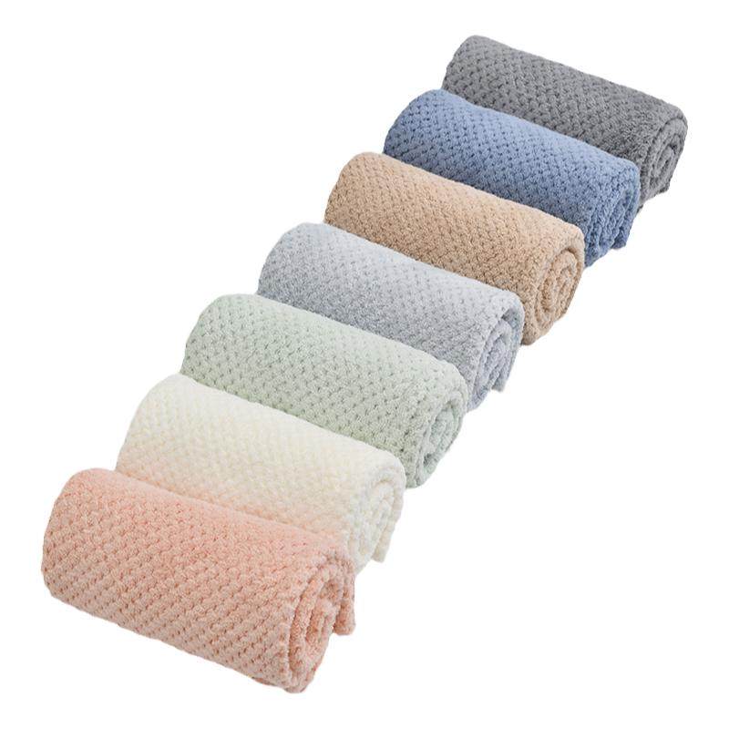 洁丽雅菠萝格干发帽 擦长头发吸水包头巾加厚柔软毛巾素色浴帽女