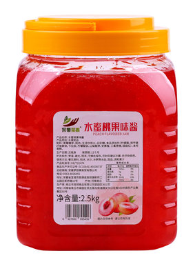 水蜜桃果酱含果肉颗粒