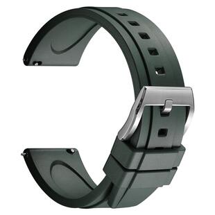 快拆表带男士手表配件代用浪琴康卡斯劳力士欧米茄美度氟橡胶表带