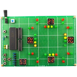 基于51单片机交通灯设计成品红绿灯智能信号灯车流量检测电子套件
