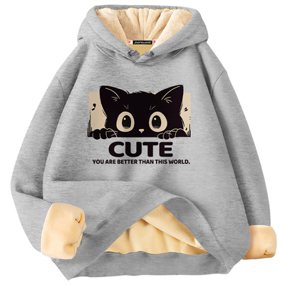 真维斯加绒卫衣男款冬季保暖上衣