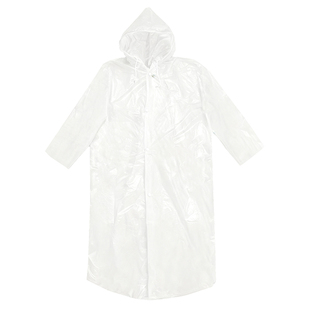 一次性雨衣长款全身防暴雨成人透明加厚外穿男女儿童便携户外雨披