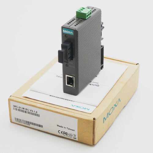 Moxa IMC-21-M-SC Rev. 3.1.2 12-48VDC Ind. Media Converter -u