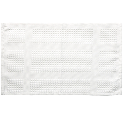 素娘华夫格纹理健康白色