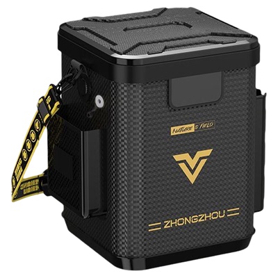 路亚野钓加硬带盖活鱼桶