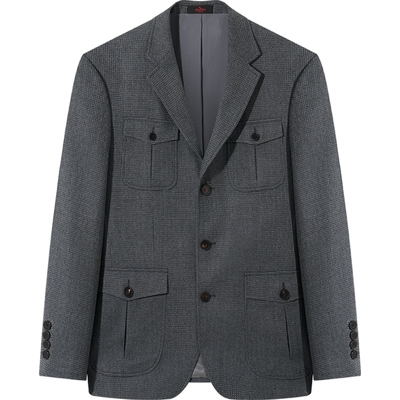 【澳洲进口羊毛】柒牌休闲西服男2025秋冬高端单西装外套商务正装