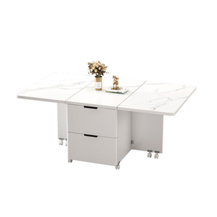 家用客厅折叠餐桌茶几边几多功能可移动小户型沙发边柜吃饭小桌子