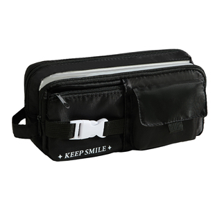 多功能可拆卸笔袋ins女生2026新款文具盒大容量高颜值简约铅笔盒三合一隐藏痛包小学生便携收纳包