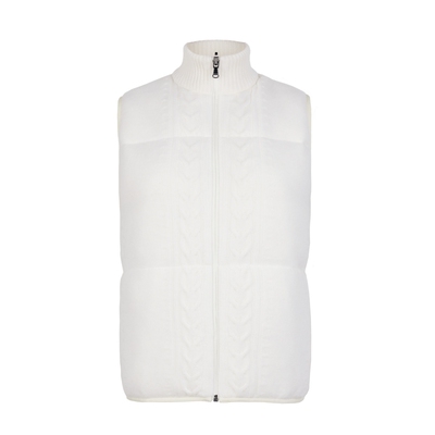 【明星同款】FALCONERI女士经典双面保暖立领无袖羽绒背心DCC105Y