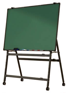 折叠升降黑板儿童家用教学可擦粉笔白板办公用展示牌可移动磁性A型支架式双面白绿板带轮备忘录提示画板
