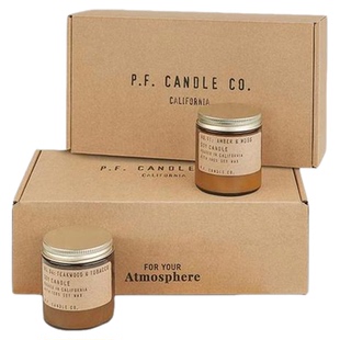 pfcandleco进口香薰蜡烛2支装礼盒香氛新年家居氛围520礼物情人节