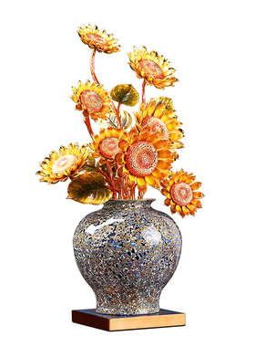 【大箱包装】向日葵铜摆件