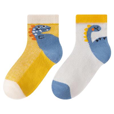 儿童袜子薄款棉袜男童透气网眼卡