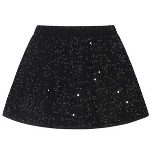 植木童装【星缀丝绒】女童半身裙亮片甜美裙子2025秋冬新款半裙