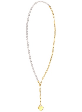 pn项链小香风珍珠钛钢