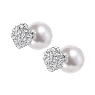 【明星同款】sunshifen Marinabay系列锆石贝壳耳钉耳饰新年礼物