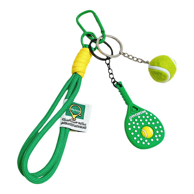 创意卡通健身网球拍套装钥匙扣多