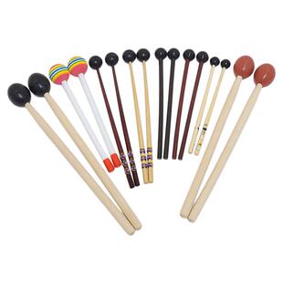 专业空灵鼓钢舌鼓槌木鱼梆子打棒编钟编磬木头槌塑料儿童小钟琴锤
