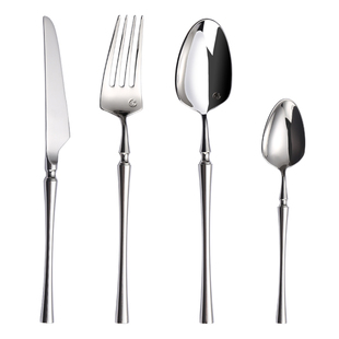 小蛮腰304不锈钢西餐牛排刀叉勺子三件套网红ins家用法式餐具套装