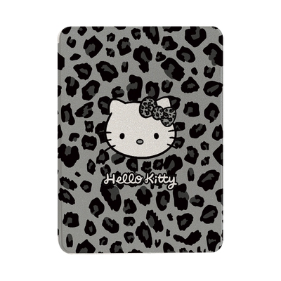 甜酷黑色豹纹猫咪360度旋转iPad10保护套2022新款适用苹果iPad10.2寸mini6平板Air4/5保护壳pro女软9.7带笔槽