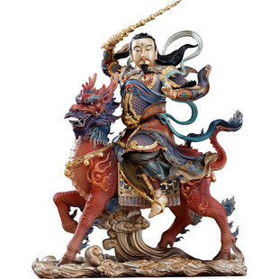 台湾纯铜九天应元雷声普化天尊神像家用供奉雷神雷祖大帝精工摆件