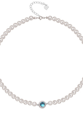 POEM纯银925珍珠轻奢项链女