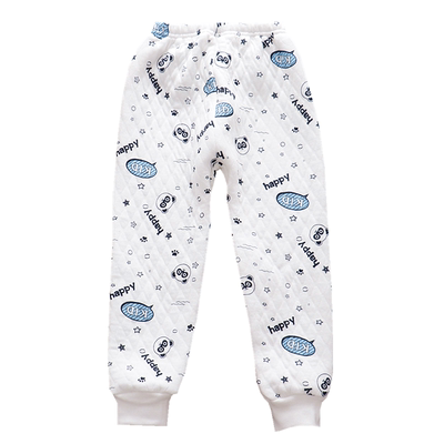 儿童三层夹棉打底保暖裤淘气晨