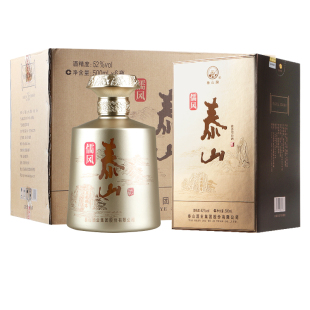 泰山牌儒风泰山 固态法白酒 38度浓香型酒 整箱500ml*6瓶