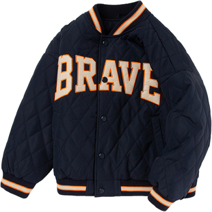 巴拉巴拉男童羽绒服中大童韩版棒球服冬季新款儿童轻薄外套宝宝潮