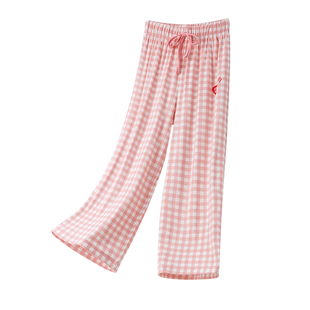 『慵懒遛弯裤』春夏莫代尔儿童睡裤女童遛弯裤女孩家居裤空调裤