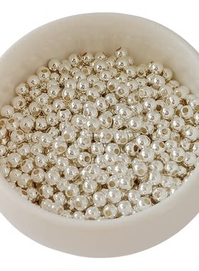 光面圆珠14k包金保色玫瑰金18k