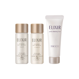 【U先小美盒】怡丽丝尔黑金水乳18ml紧致抗皱+纯肌净澈洁面膏14g