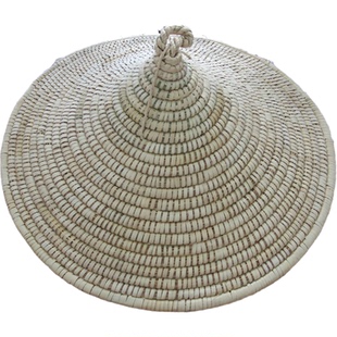 新款云南省戒尺色1艺人当餐厅装饰石锅蒸锅田园草锅盖木蒸饭桶盖