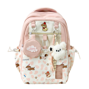 可爱书包女初中生2025新款大容量小学生双肩包轻便高颜值校园背包