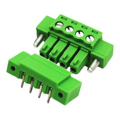 15EDGKRM-3.81 2EDG3.81带耳朵公母插拔端子带耳弯针整套全铜阻燃