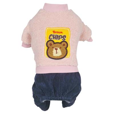 小狗狗衣服冬款加厚加绒棉衣比熊