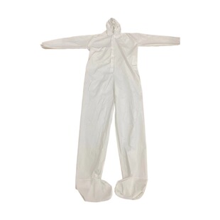 一次性防护服SF透气膜无纺布全身连体帽保护衣养猪隔离衣防尘衣服