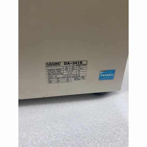 询价下单ULVAC爱发科DA-241S隔膜真空泵，日本原装，抽速24