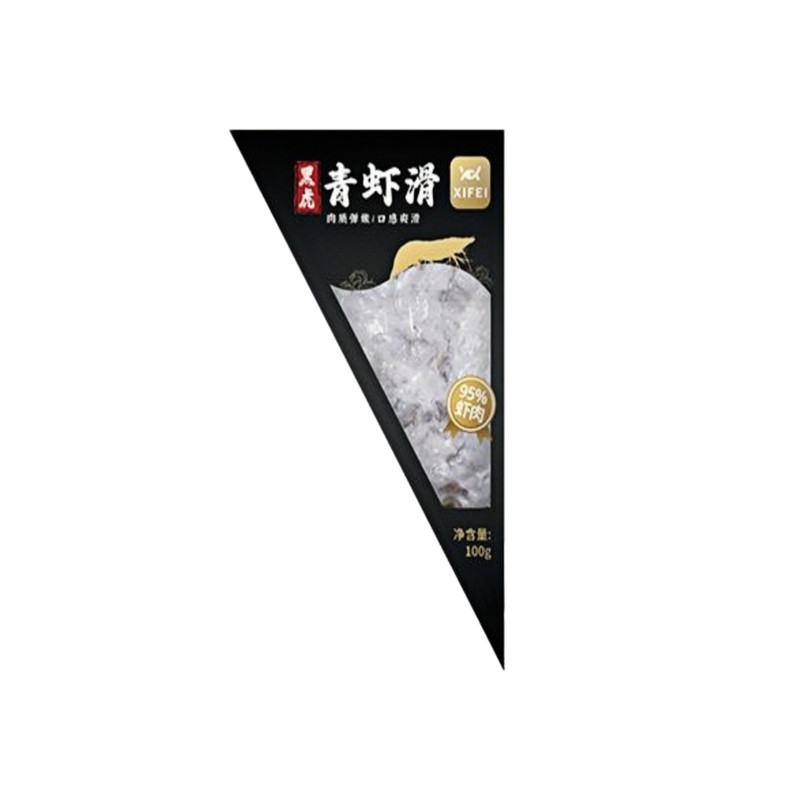 希菲黑虎青虾滑95%以上虾肉含量虾球新鲜手打家用火锅麻辣烫食材