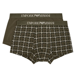 Armani/阿玛尼EA 男士鹰标2件装时尚四角内裤 EM001014 AF10797