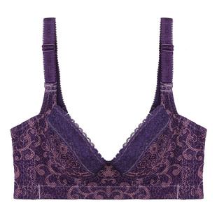 内衣女小胸聚拢调整型美背性感蕾丝收副乳硅胶文胸品牌专柜旗舰店